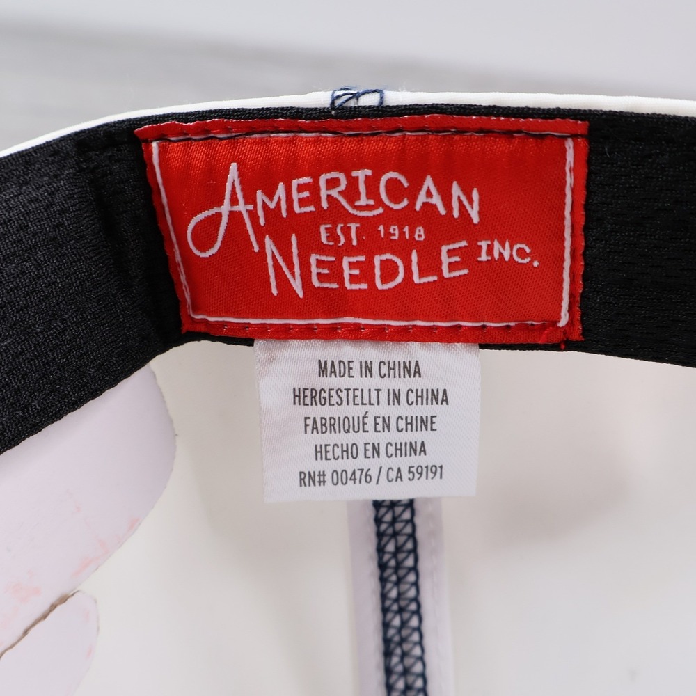 American Needle NASA Worm Logo Hat Men's Blue Orange Adjustable Cap - Picture 7 of 8